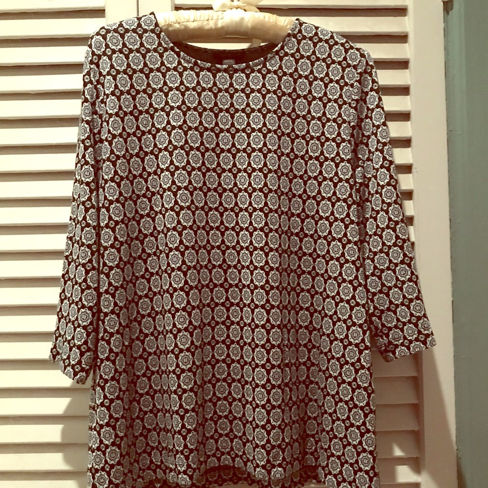 Navy and black Jjill tunic